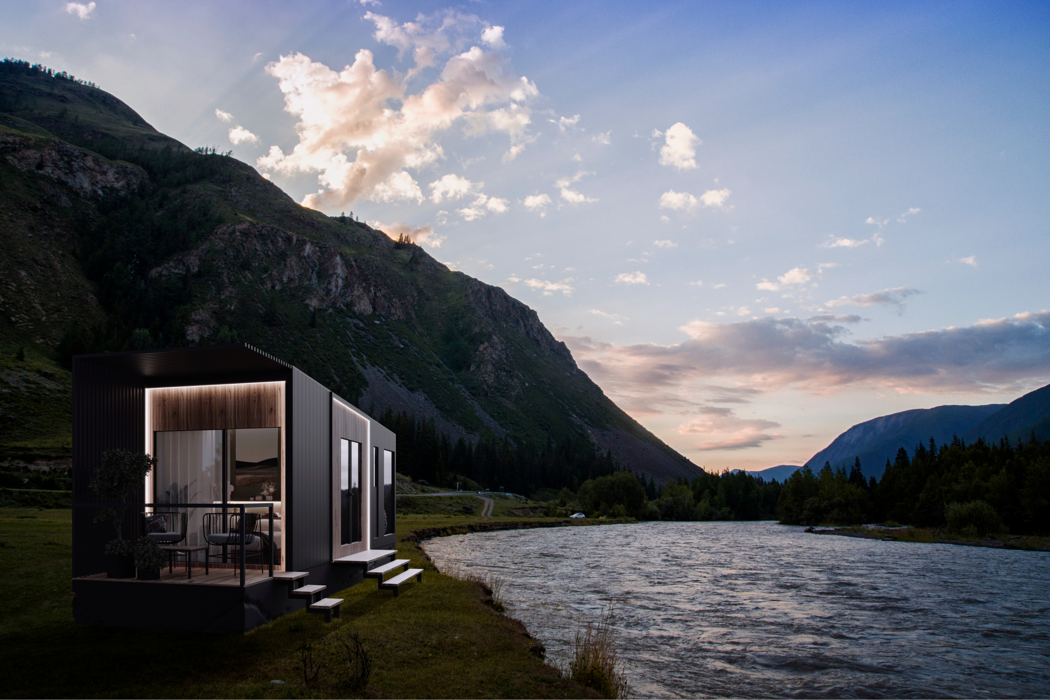 Tiny House, Casa Container, Casa Modulare, Mini Casa, 16,72 m² - per 2 persone - Modello 0