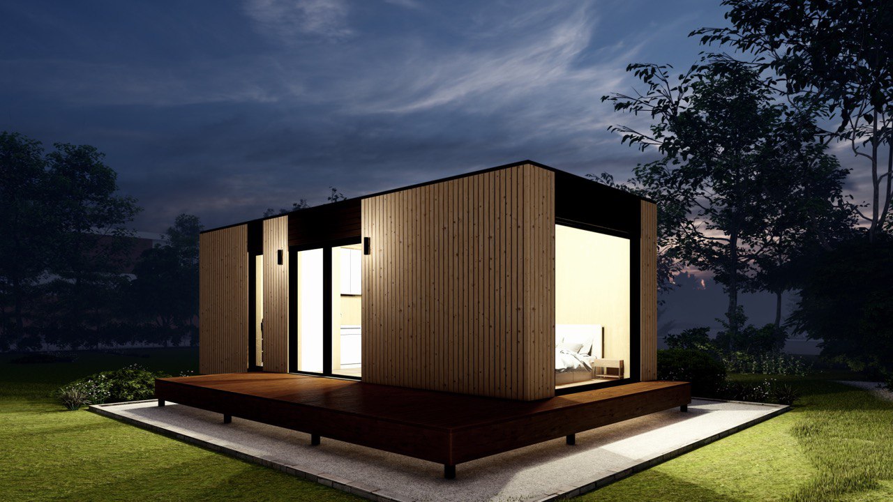 Tiny House - Casa Modulare - Casa Mini, Casa Prefabbricata - 29 m² - Energeticamente Efficiente - Modello SIP