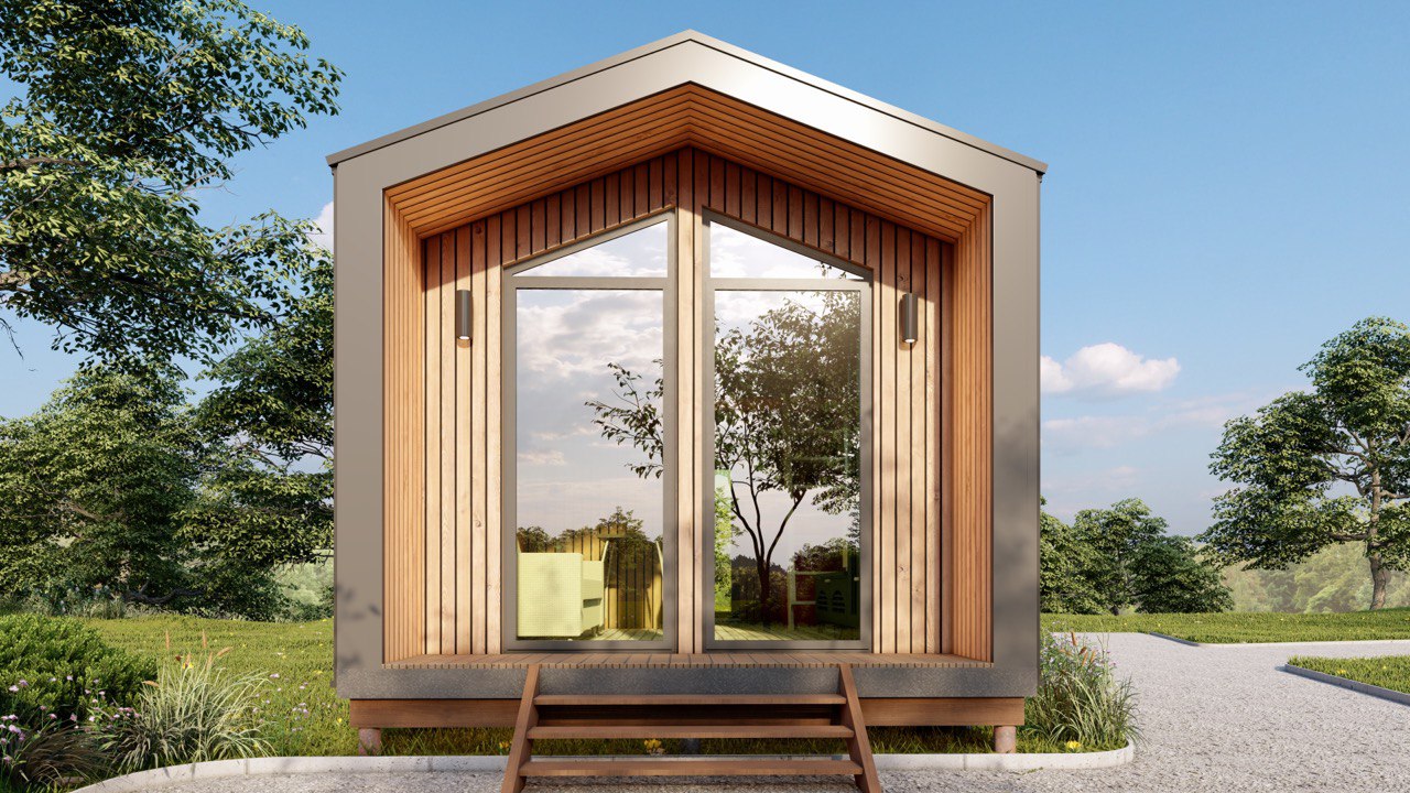 Tiny House - Casa Modulare - Casa Mini, Casa Prefabbricata - 28 m² - Energeticamente Efficiente - Modello SIP