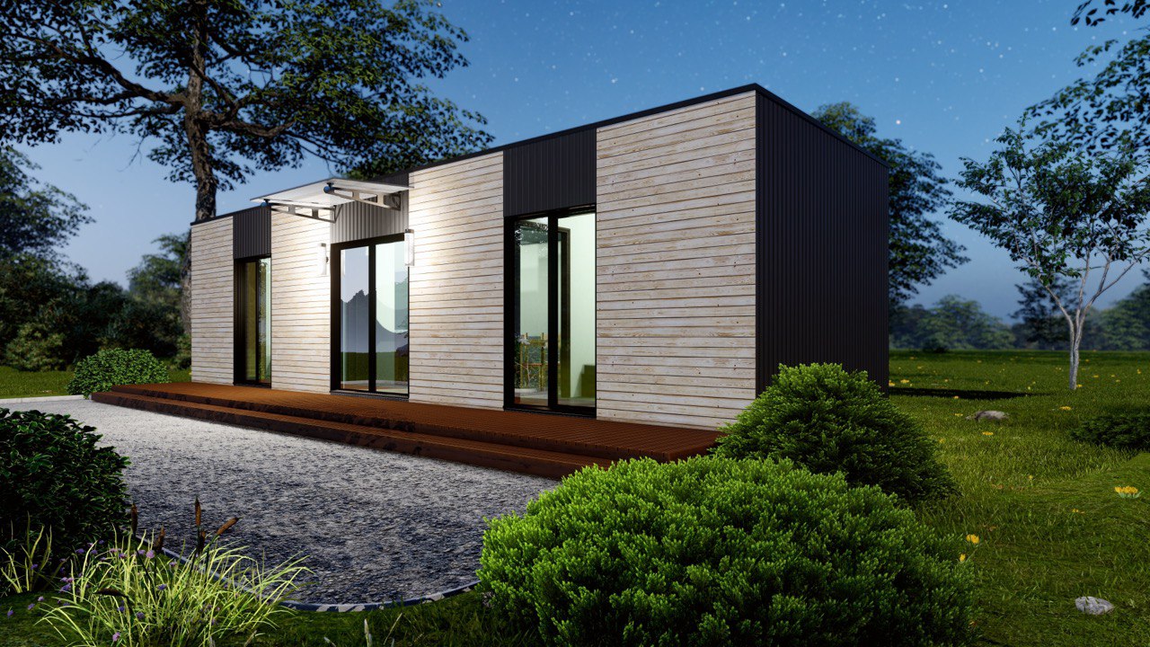 Tiny House - Casa Modulare - Casa Mini, Casa Prefabbricata - 39 m² - Energeticamente Efficiente - Modello SIP