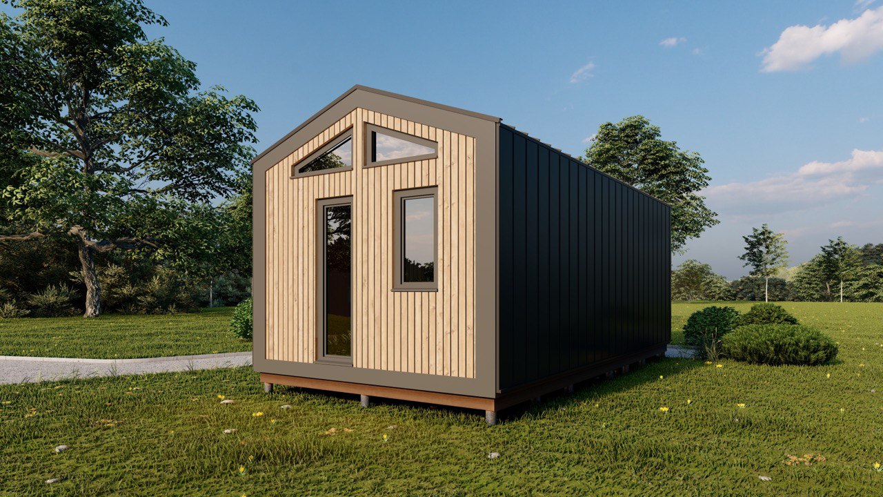 Tiny House - Casa Modulare - Casa Mini, Casa Prefabbricata - 28 m² - Energeticamente Efficiente - Modello SIP