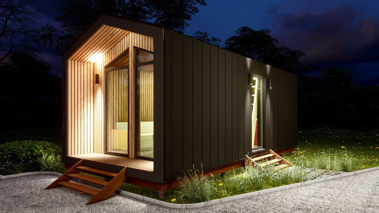 Tiny House - Casa Modulare - Casa Mini, Casa Prefabbricata - 28 m² - Energeticamente Efficiente - Modello SIP