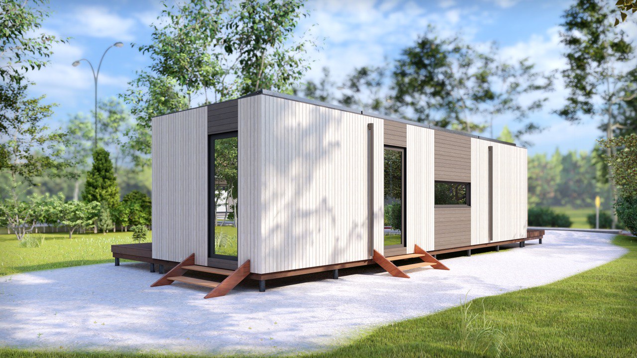 Tiny House - Casa Modulare - Casa Mini, Casa Prefabbricata - 40 m² - Energeticamente Efficiente - Modello SIP