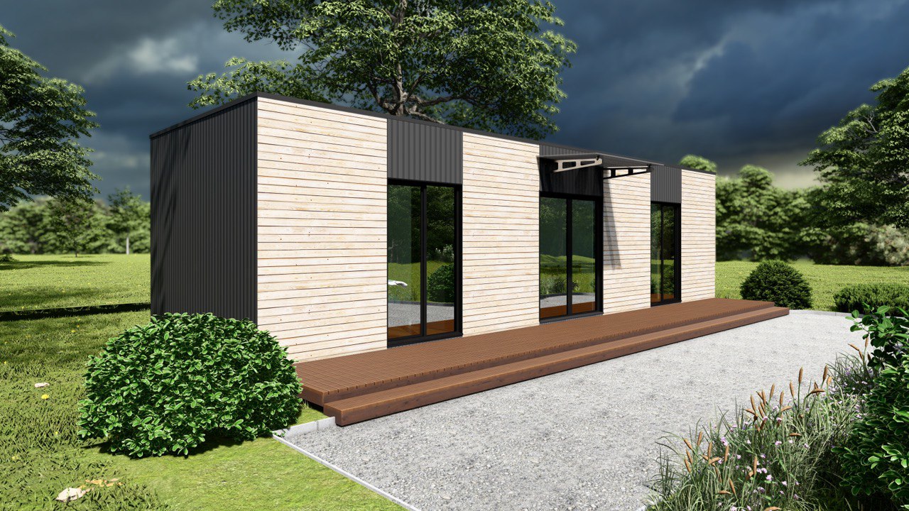 Tiny House - Casa Modulare - Casa Mini, Casa Prefabbricata - 39 m² - Energeticamente Efficiente - Modello SIP