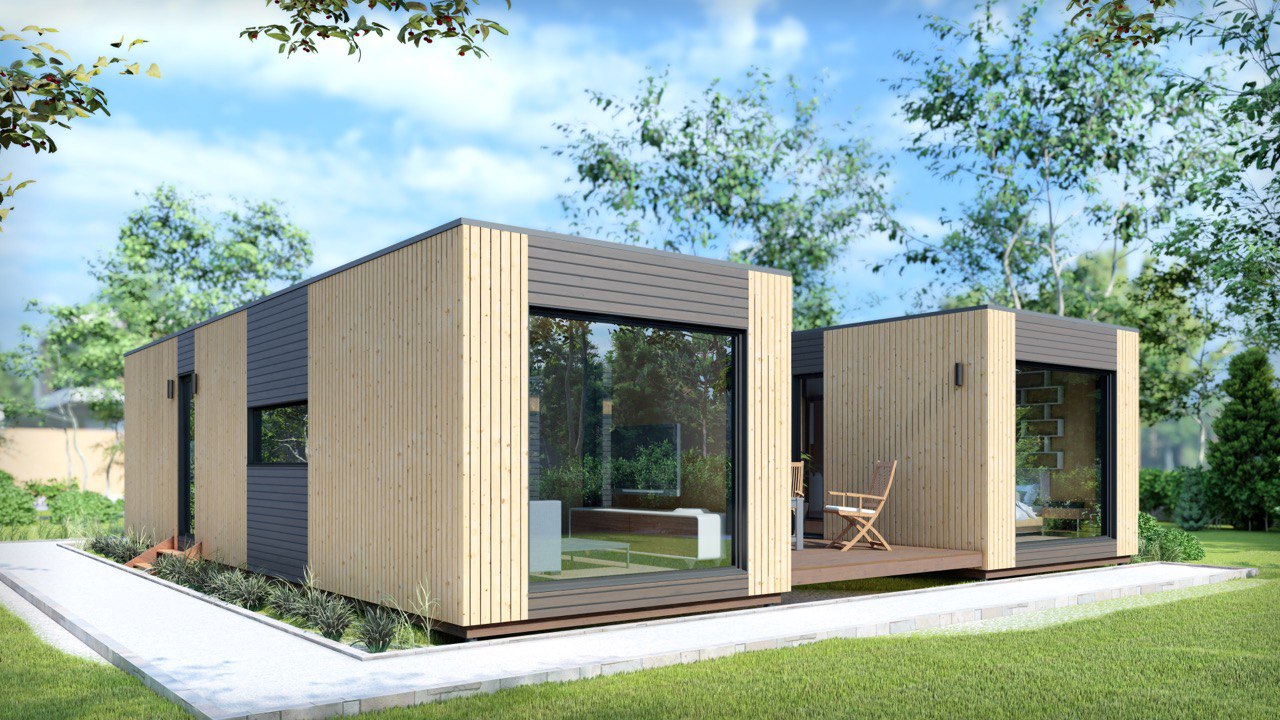 Tiny House - Casa Modulare - Casa Mini, Casa Prefabbricata - 88,6 m² - Energeticamente Efficiente - Modello SIP