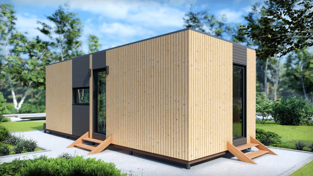 Tiny House - Casa Modulare - Casa Mini, Casa Prefabbricata - 29 m² - Energeticamente Efficiente - Modello SIP