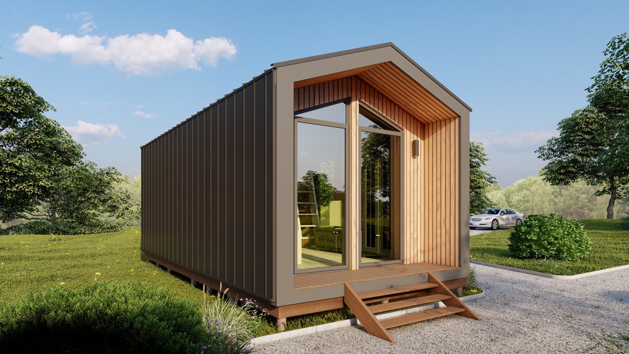 Tiny House - Casa Modulare - Casa Mini, Casa Prefabbricata - 28 m² - Energeticamente Efficiente - Modello SIP