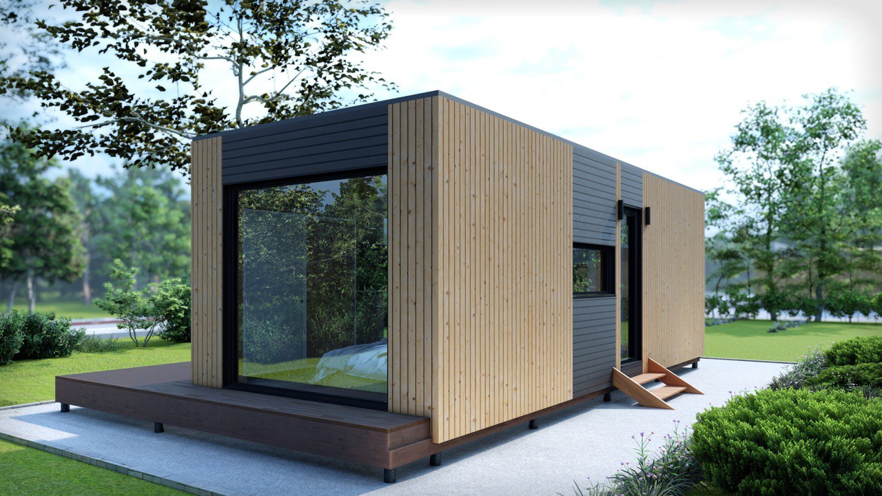 Tiny House - Casa Modulare - Casa Mini, Casa Prefabbricata - 29 m² - Energeticamente Efficiente - Modello SIP