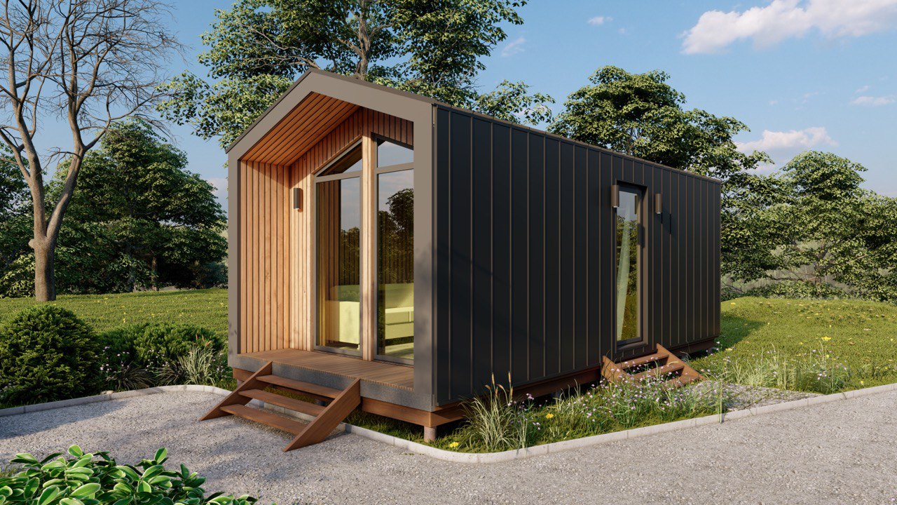 Tiny House - Casa Modulare - Casa Mini, Casa Prefabbricata - 28 m² - Energeticamente Efficiente - Modello SIP