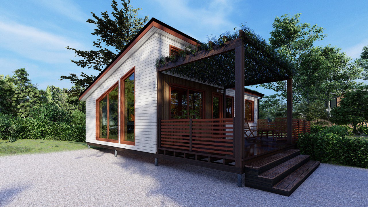 Tiny House - Casa Modulare - Casa Mini, Casa Prefabbricata - 50 m² - Energeticamente Efficiente - Modello SIP