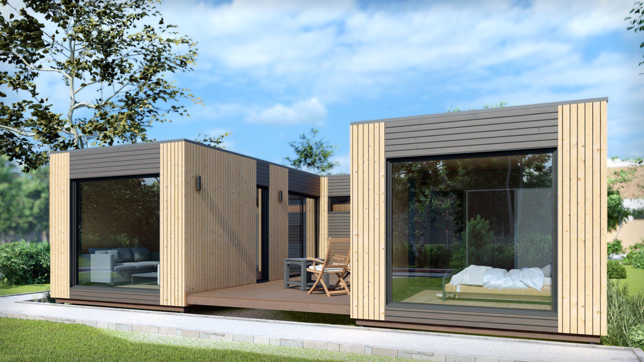 Tiny House - Casa Modulare - Casa Mini, Casa Prefabbricata - 88,6 m² - Energeticamente Efficiente - Modello SIP