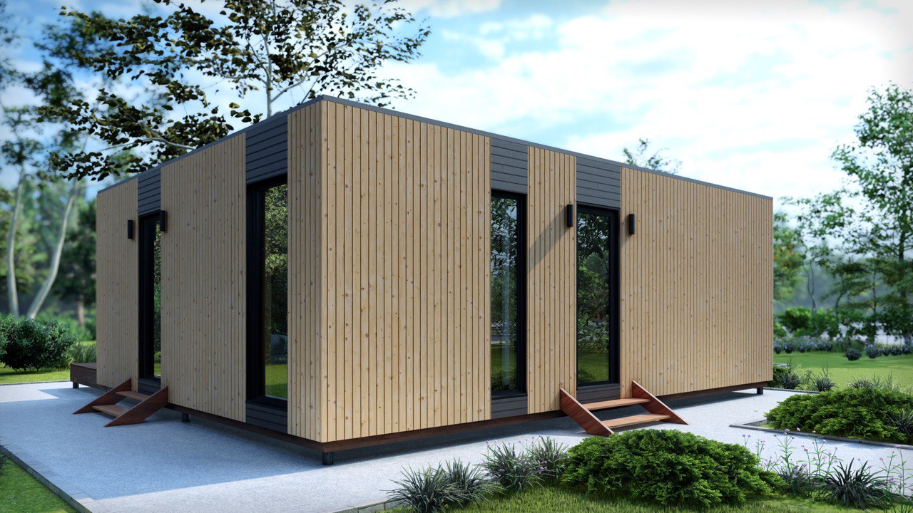 Tiny House - Casa Modulare - Casa Mini, Casa Prefabbricata - 69,36 m² - Energeticamente Efficiente - Modello SIP