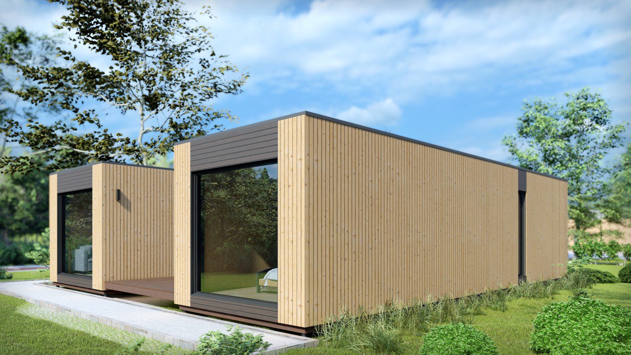 Tiny House - Casa Modulare - Casa Mini, Casa Prefabbricata - 88,6 m² - Energeticamente Efficiente - Modello SIP